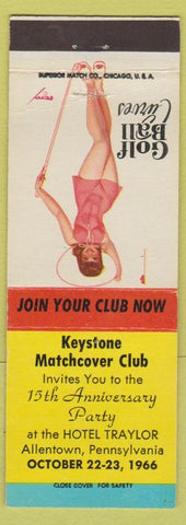 Matchbook Cover - Keystone Match Club Allentown PA 1966 pinup