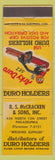 Matchbook Cover - Duro Holders RS McCracken Philadelphia PA gripping tool