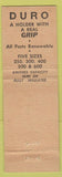 Matchbook Cover - Duro Holders RS McCracken Philadelphia PA gripping tool