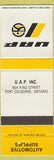 Matchbook Cover - UAP Auto Parts Port Colborne ON
