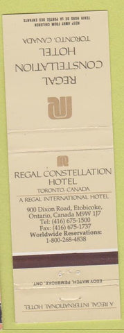 Matchbook Cover - Regal Constellation Hotel Toronto ON