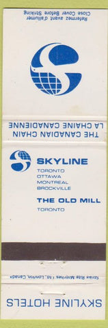 Matchbook Cover - Skyline Toronto ottawa Monteral Brockville