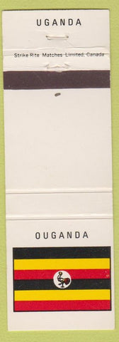 Matchbook Cover - Uganda Country Flag Ouganda
