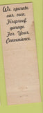 Matchbook Cover - Ben Milan Hotel Houston TX