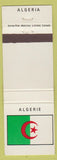 Matchbook Cover - Algeria Country Flag Algerie