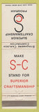 Matchbook Cover - Stromberg Carlson Products Craftsmanship WEAR