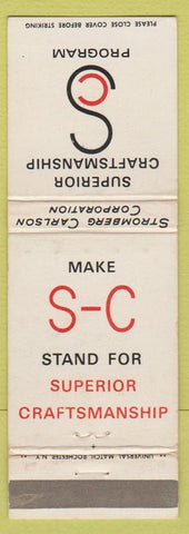 Matchbook Cover - Stromberg Carlson Products Craftsmanship WEAR