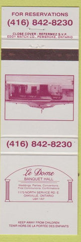 Matchbook Cover - Le Dome Banquet Hall Oakville ON