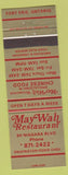 Matchbook Cover - May Wah Restaurant Fort Erie ON