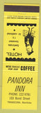 Matchbook Cover - Pandora Inn Transcona MB yellow