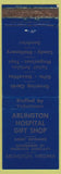 Matchbook Cover - Arlington Hospital Gift Shop VA WEAR