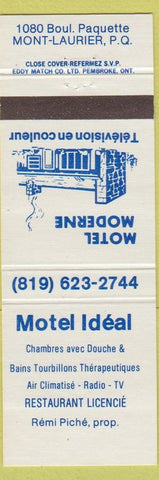 Matchbook Cover - Motel Ideal Mont Laurier QC