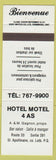 Matchbook Cover - Hotel Motel 4 AS ST Apollinaire QC