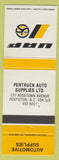 Matchbook Cover - UAP Auto Parts Pentruck Penticton BC