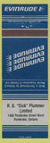 Matchbook Cover - Evinrude Boat Motors Pembroke ON RG Dick Plummer