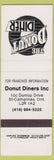 Matchbook Cover - Donut Diner ST Catharines ON