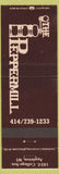 Matchbook Cover - The Peppermill Appleton WI
