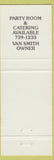 Matchbook Cover - The Peppermill Appleton WI