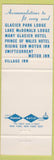 Matchbook Cover - Glacier National Park MT