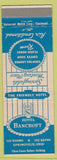 Matchbook Cover - Hotel Bancroft Springfield OH