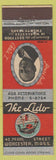 Matchbook Cover - The Lido Worcester MA restaurant Federal