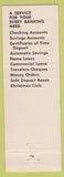 Matchbook Cover - Alaska State Bank Anchorage Fairbanks Kenai AK