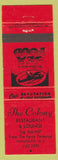 Matchbook Cover - Colony Restaurant Yarmouth NS