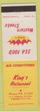 Matchbook Cover - King's Restaurant Panama City FL