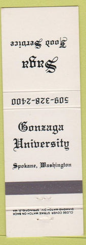 Matchbook Cover - Gonzaga University Spokane WA Saga Food Services