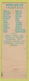 Matchbook Cover - National Hotel Coffee Shop Burley ID Jackson Hole WY