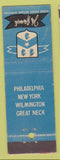 Matchbook Cover - John Wannamaker Philadelphia NY Wilmington Great Neck WEAR