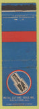 Matchbook Cover - Metal Cutting Tools Rockford IL