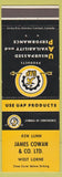 Matchbook Cover - UAP Auto Parts James Cowan West Lorne ON