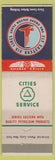 Matchbook Cover - Cities oil gas Eastern Air Lines