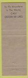 Matchbook Cover - Cities oil gas Eastern Air Lines