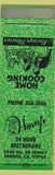 Matchbook Cover - Henry's Restaurant Fresno CA green