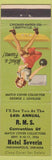 Matchbook Cover - RMS Hotel Severin Indianapolis IN 1954 pinup bowling