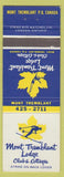 Matchbook Cover - Mont Tremblant Lodge Club Cottages QC girlie