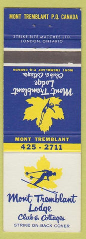 Matchbook Cover - Mont Tremblant Lodge Club Cottages QC girlie