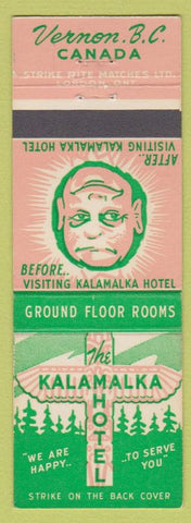 Matchbook Cover - Kalamalka Hotel Vernon BC