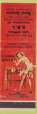 Matchbook Cover - RMS Hotel Severin Indianapolis IN 1954 pinup Good Mixer