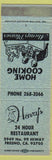 Matchbook Cover - Henry's Restaurant Fresno CA light blue
