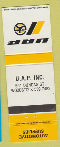 Matchbook Cover - UAP Auto Parts Woodstock ON