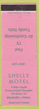 Matchbook Cover - Shelly Motel Dillsburg PA