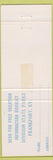 Matchbook Cover - Audubon State Park Henderson KY