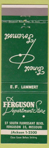 Matchbook Cover - Ferguson Department Store Ferguson MO
