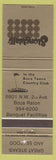 Matchbook Cover - Stonewall's Restaurant Boca Raton FL