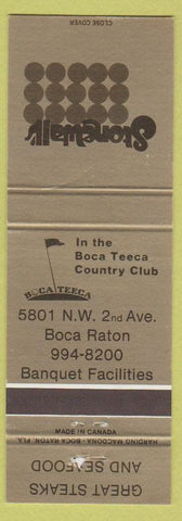 Matchbook Cover - Stonewall's Restaurant Boca Raton FL