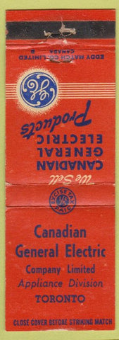 Matchbook Cover - General Electric Toronto ON