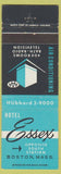 Matchbook Cover - Hotel Essex Boston MA